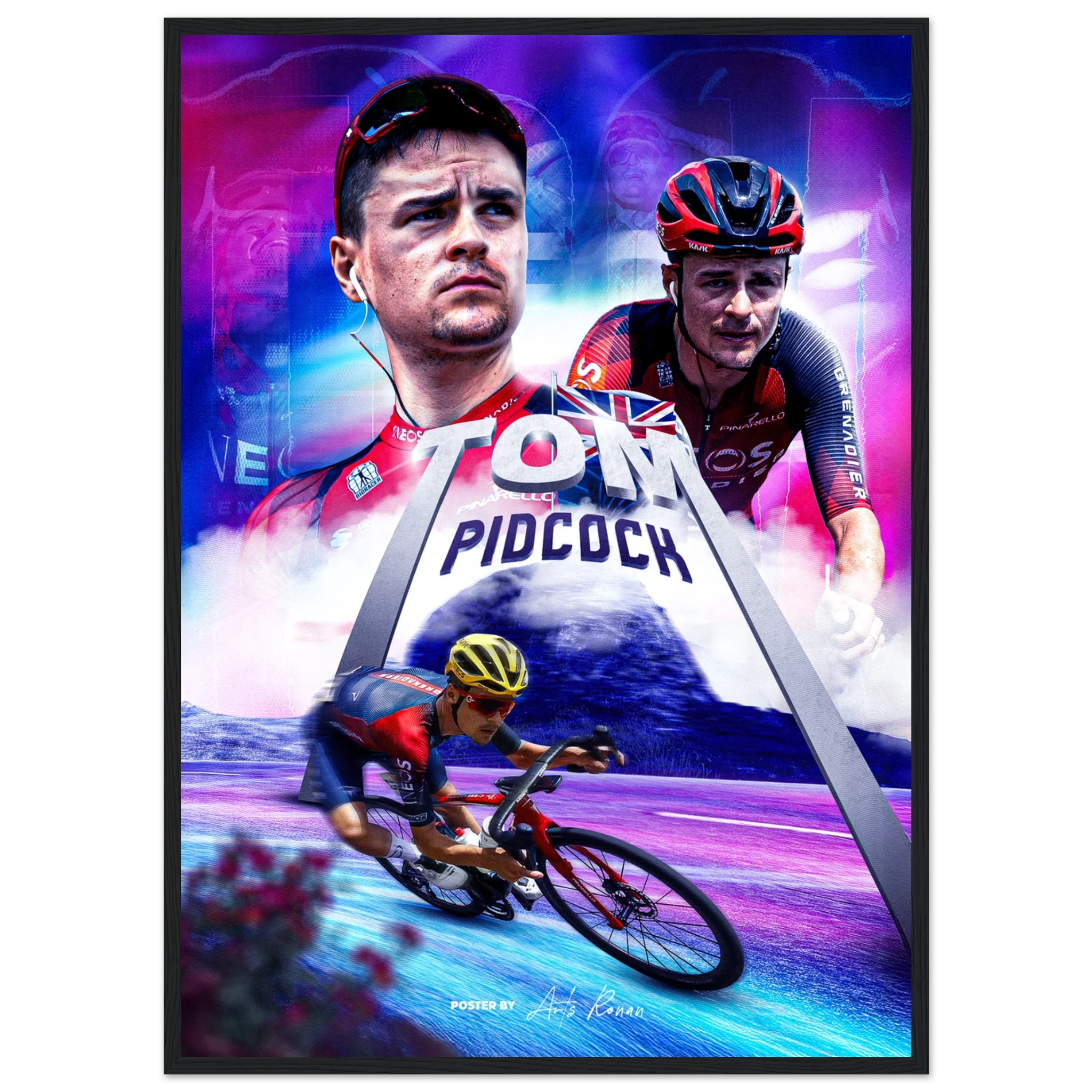Poster Encadré - Tom Pidcock