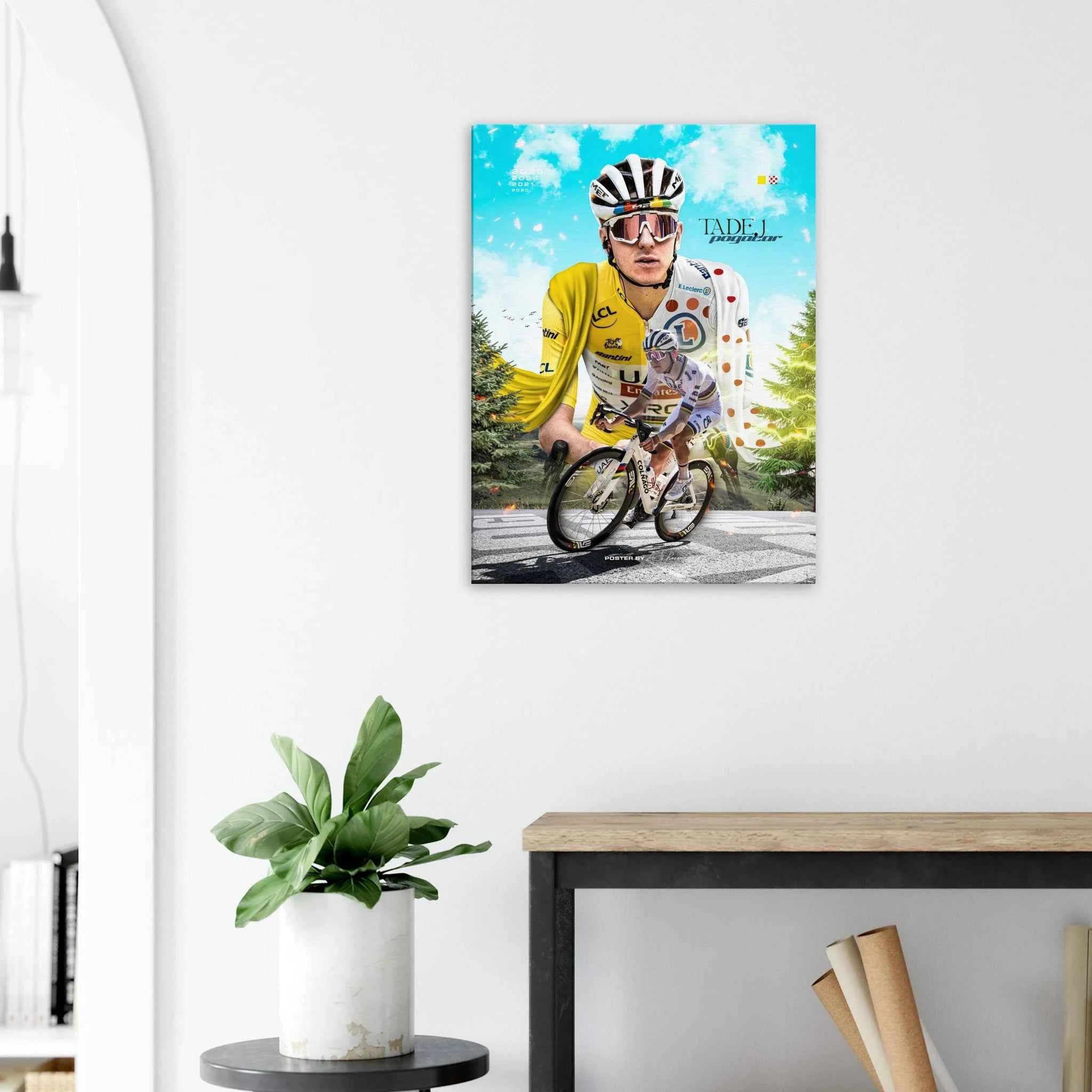 Toile - Tadej Pogacar (Édition TDF 2025)