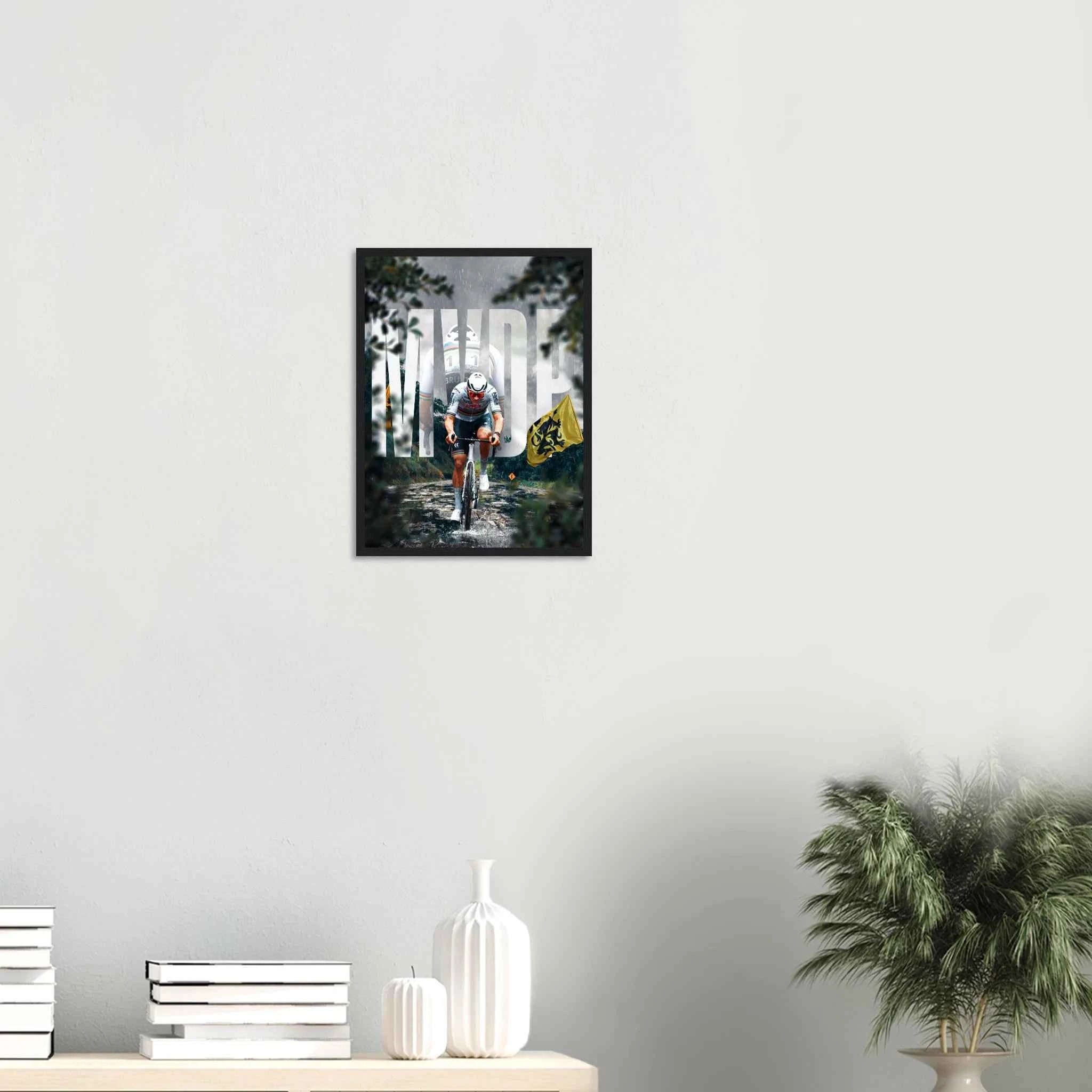 Poster Encadré - Mathieu Van Der Poel ( Roi des Flandres 🟡 )