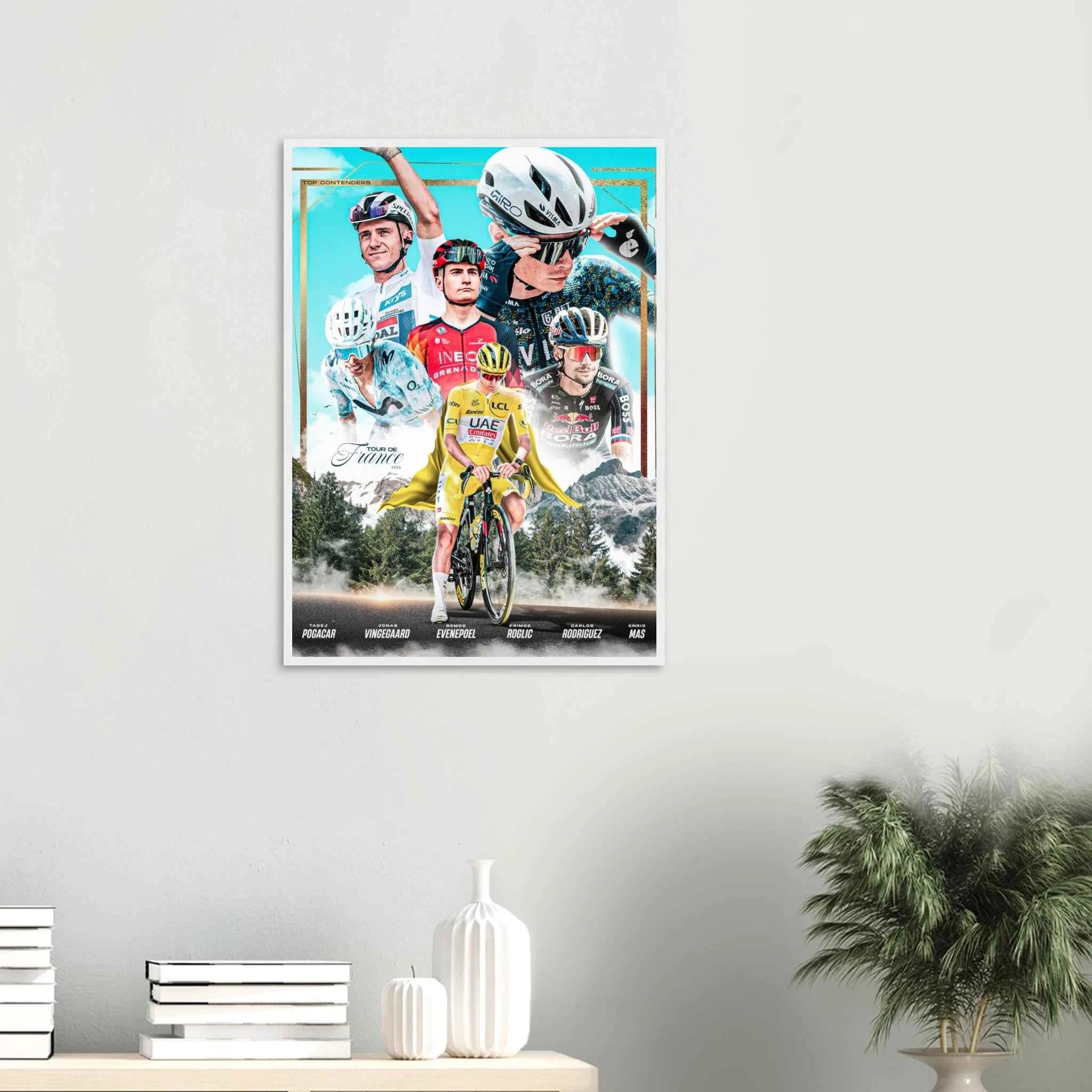 Poster Encadré - Tour De France 2025