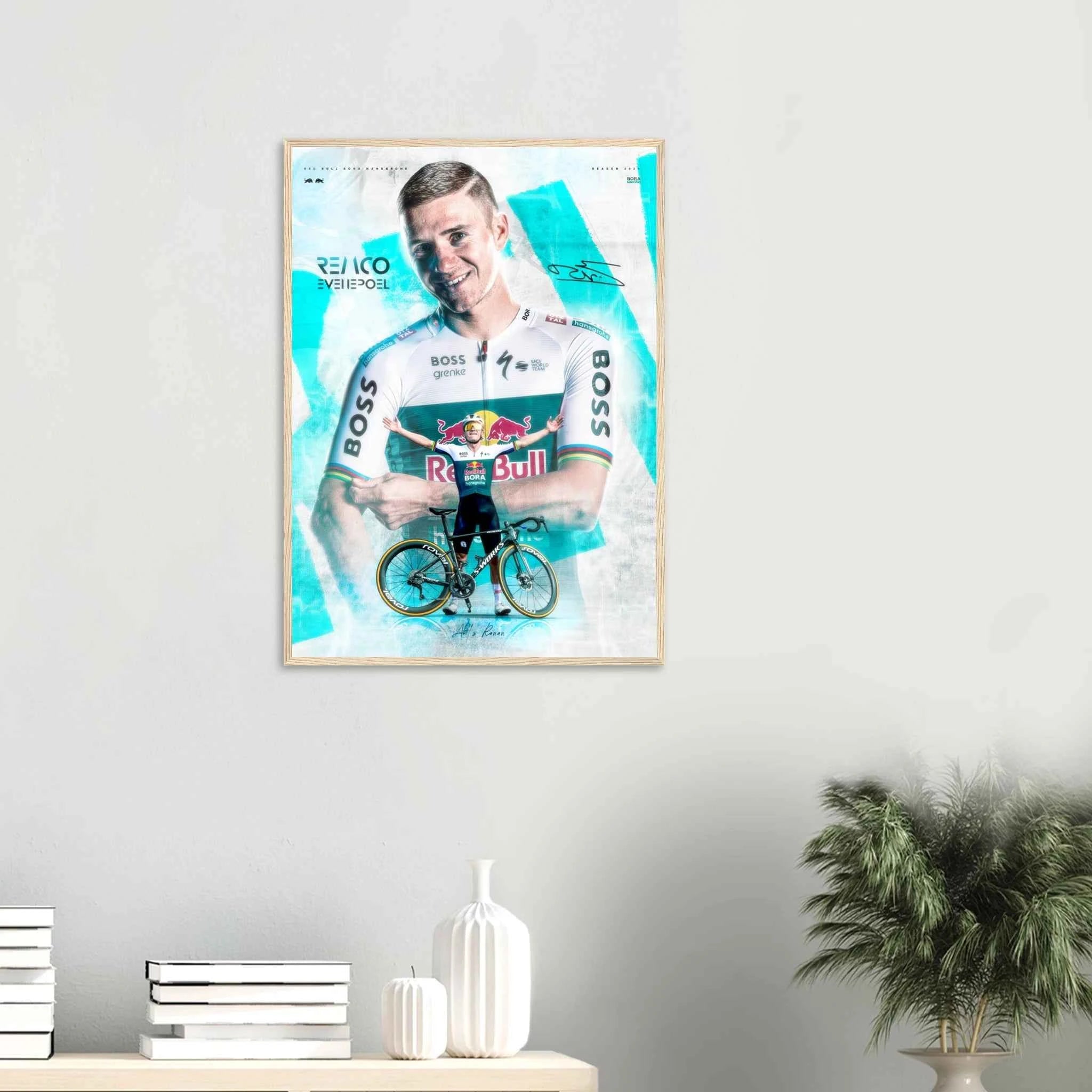Poster Encadré - Remco Evenepoel ( RedBull - Bora Hansgrohe )