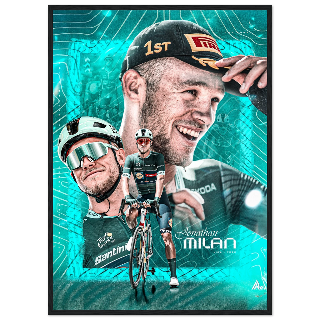 Poster Encadré - Jonathan Milan ( Édition Tour de France 2025 )