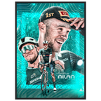 Poster Encadré - Jonathan Milan ( Édition Tour de France 2025 )