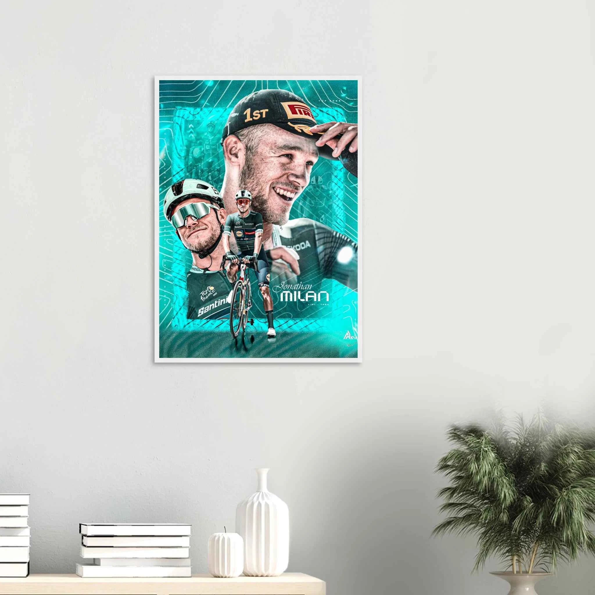 Poster Encadré - Jonathan Milan ( Édition Tour de France 2025 )