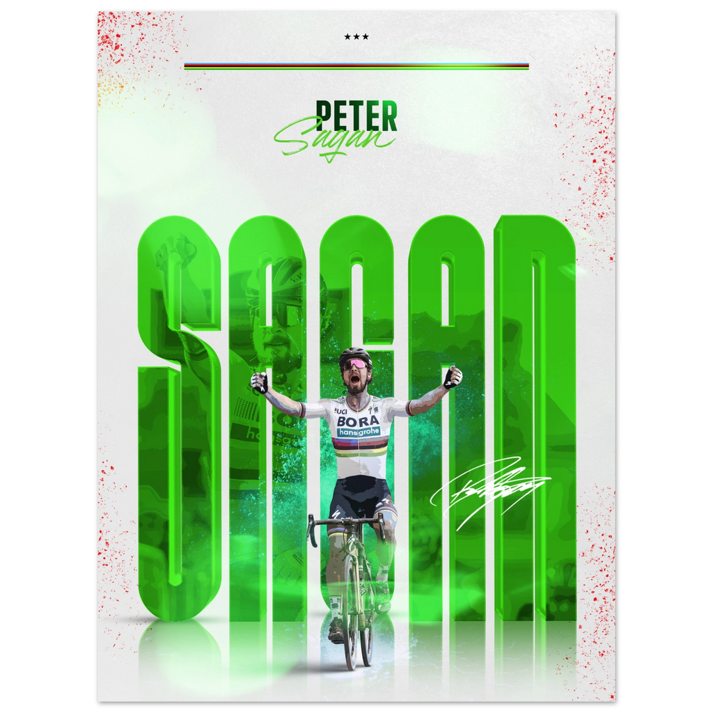 Affiche - Peter Sagan ( Édition Arc-En-Ciel 🌈 ) - Obyke Studio