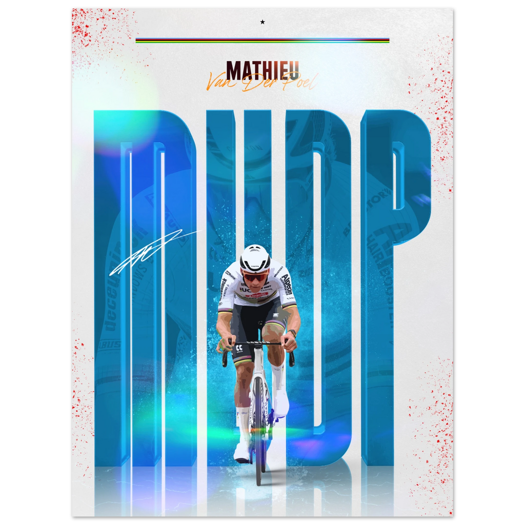 Affiche - Mathieu Van Der Poel ( Édition Arc-En-Ciel 🌈 ) - Obyke Studio
