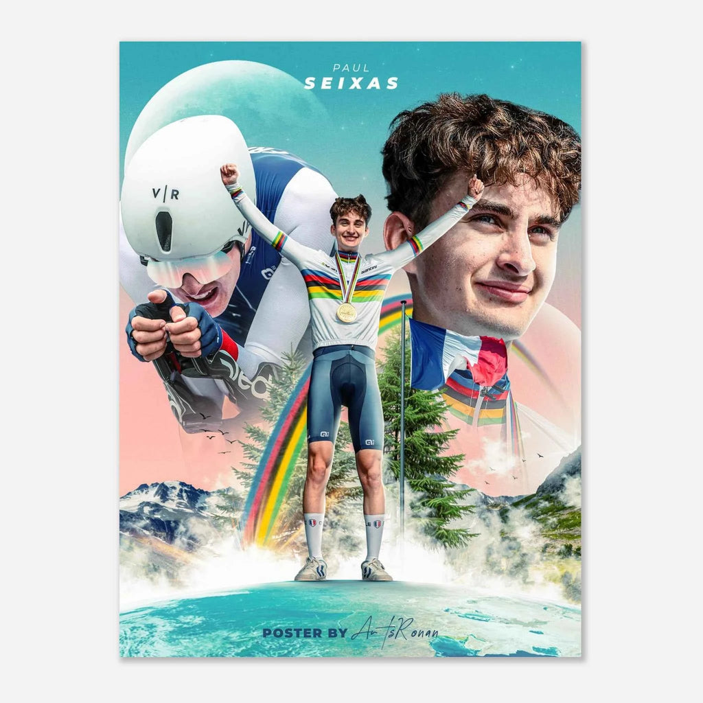 Affiche - Paul Seixas ( Champion du monde CLM junior )