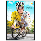 Poster Encadré - Tadej Pogacar ( Tour de France 2025 ) - Obyke Studio