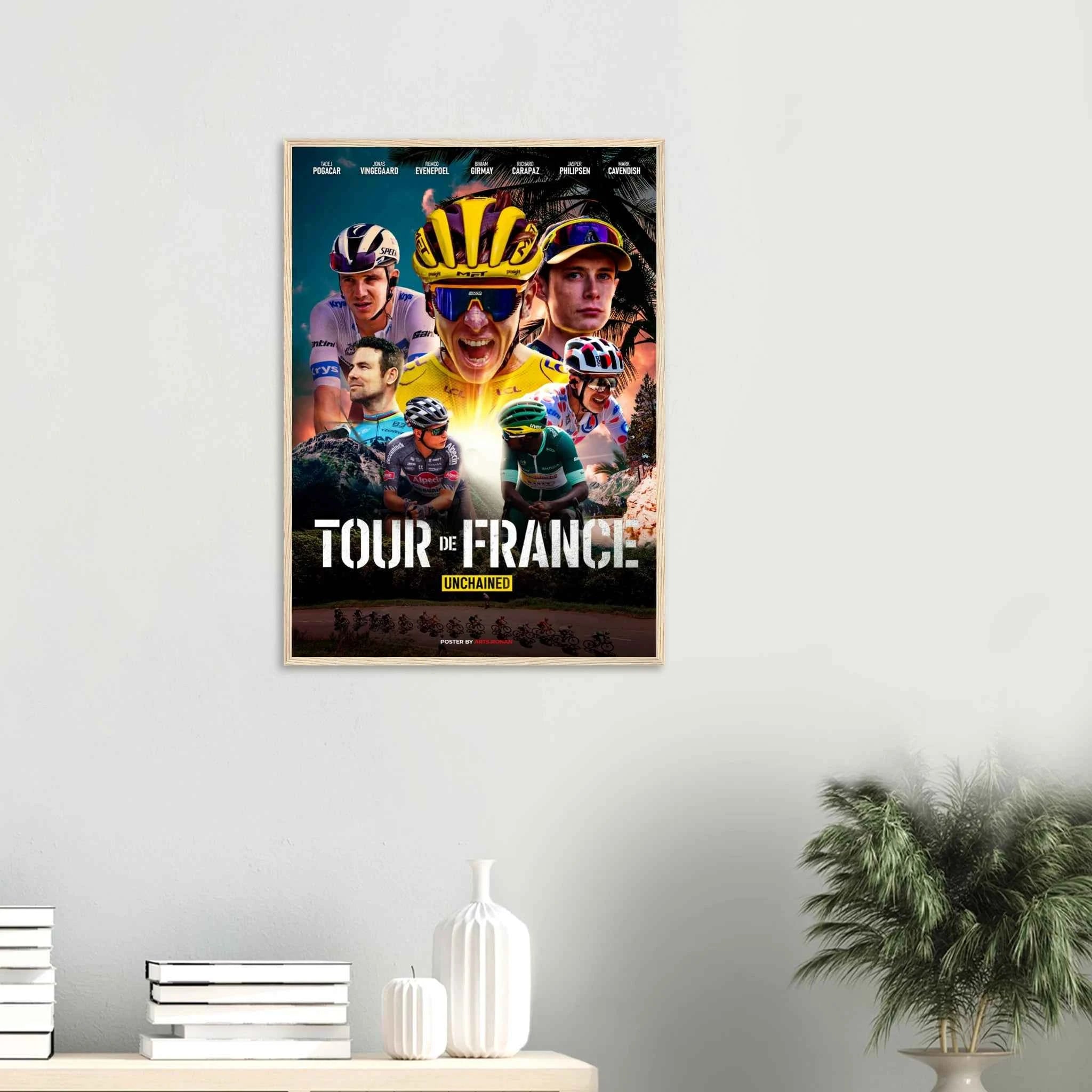 Poster Encadré - Série Netflix Tour de France 2024