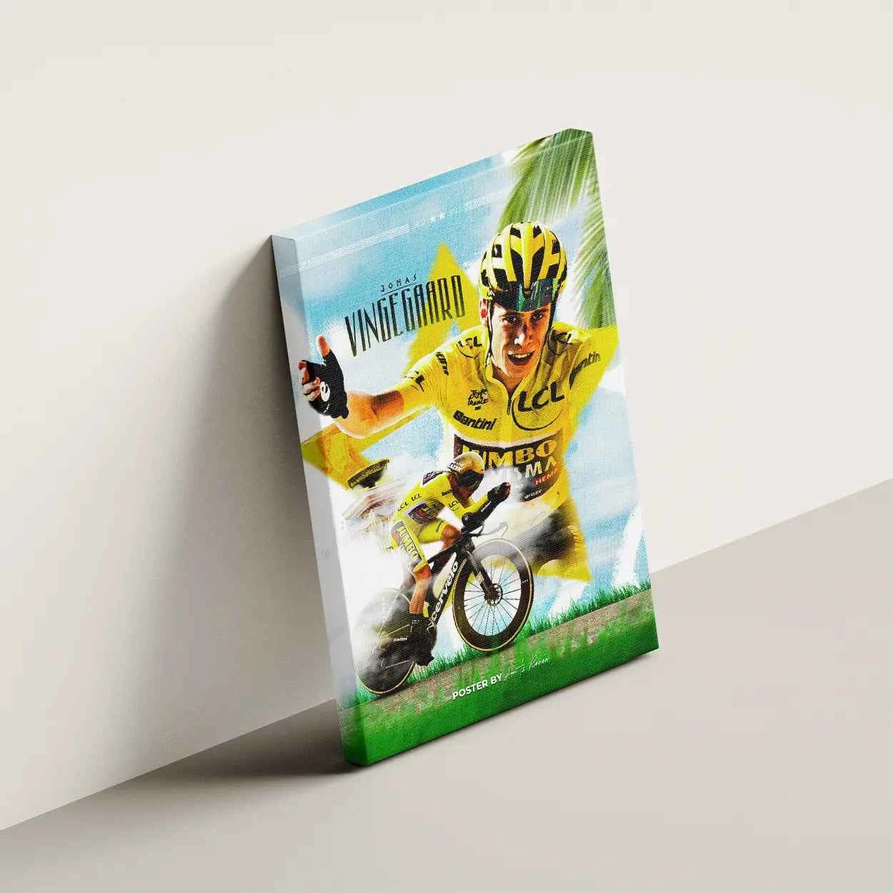 Toile - Jonas Vingegaard ( Édition Maillot Jaune )