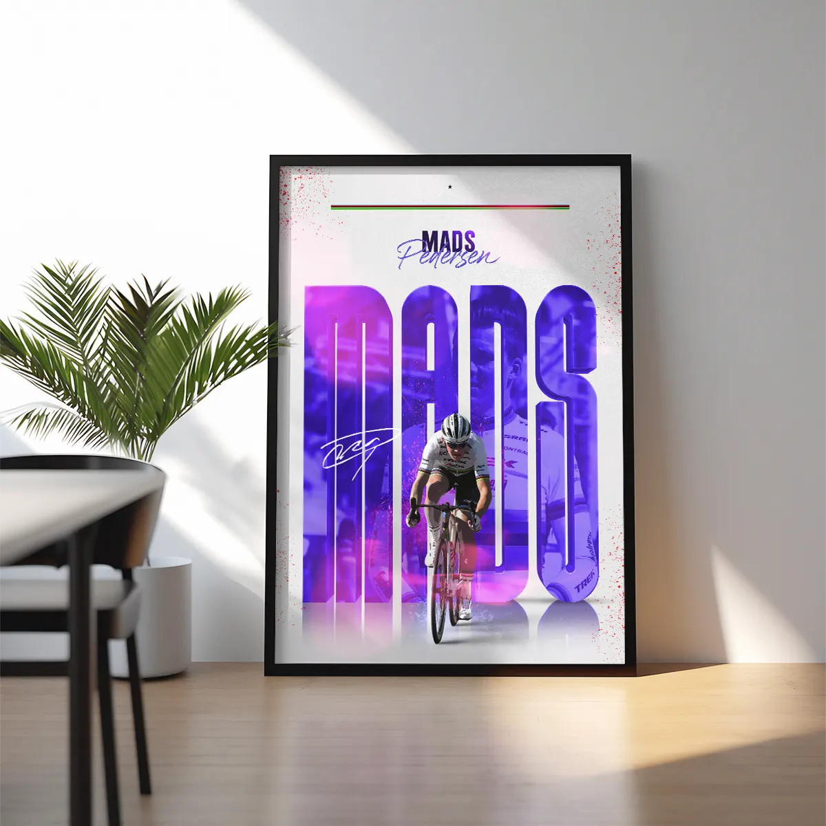 Poster Encadré - Mads Pedersen ( Édition Arc-En-Ciel🌈 ) - Obyke Studio
