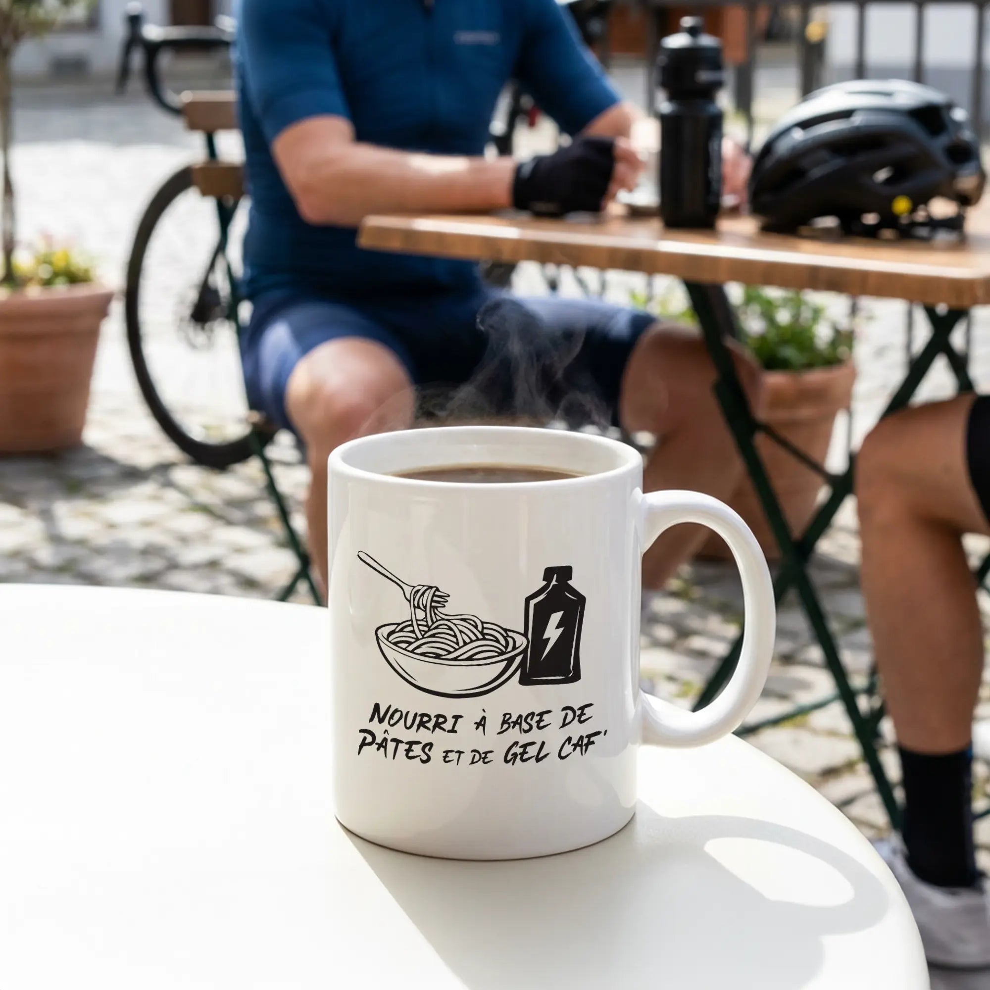 Mug - " Nourri à base de pâtes et de Gel Caf' " - Obyke Studio