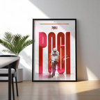 Poster Encadré - Tadej Pogacar ( Édition Arc-En-Ciel🌈 ) - Obyke Studio