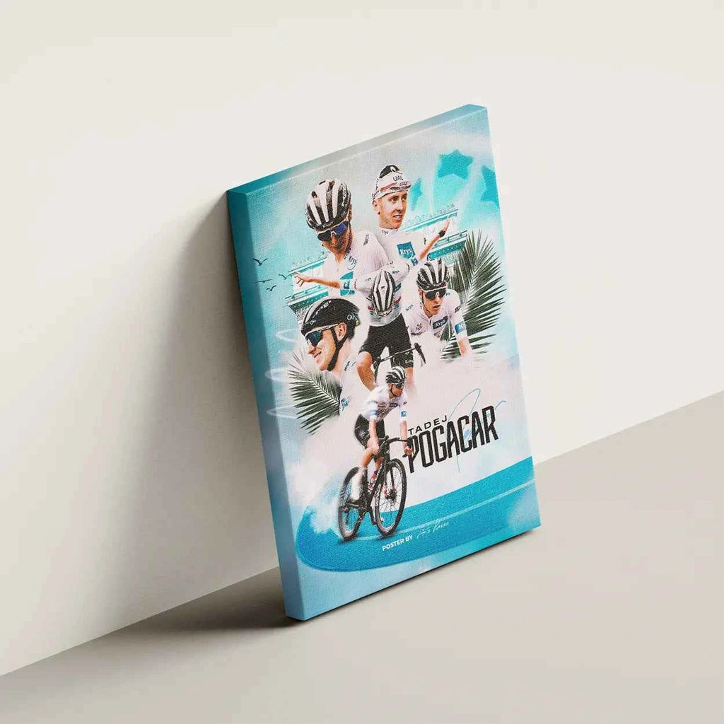 Toile - Tadej Pogacar ( Édition Maillot Blanc )