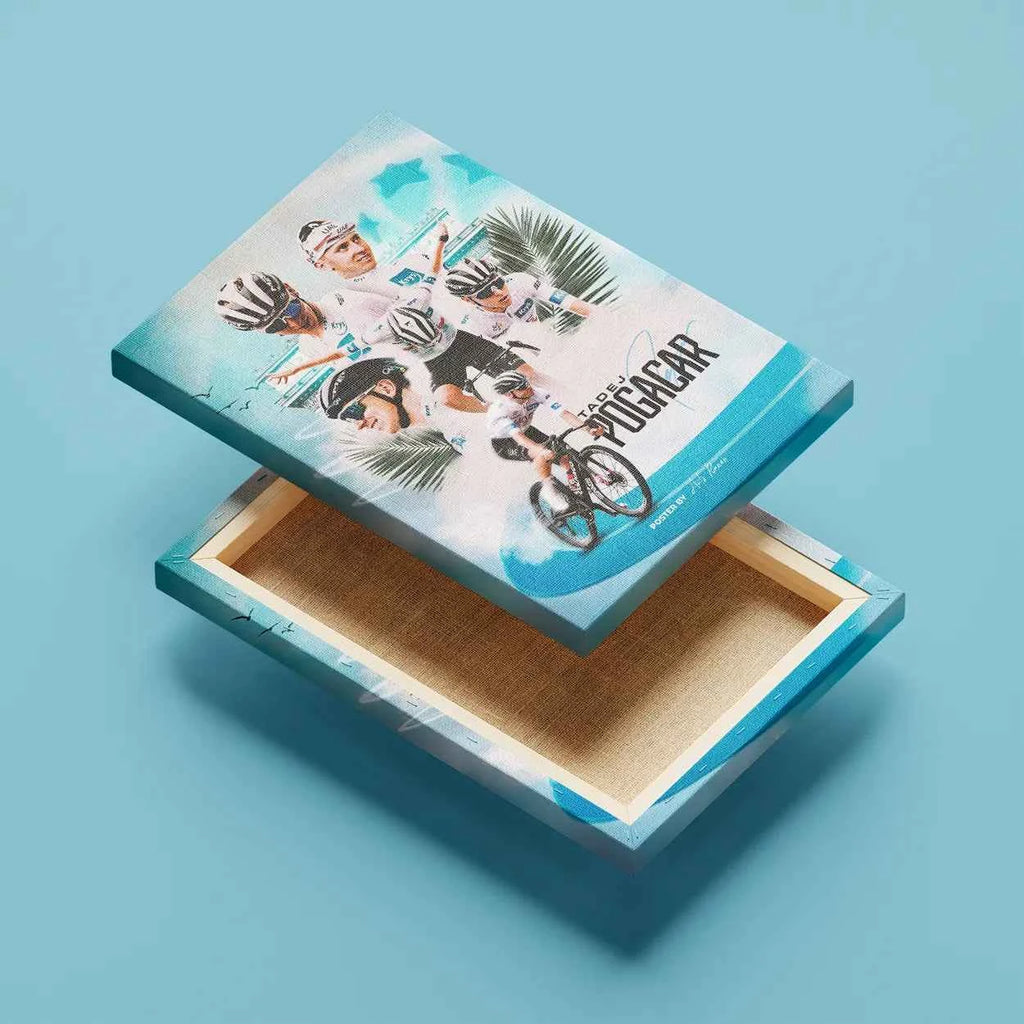 Toile - Tadej Pogacar ( Édition Maillot Blanc )