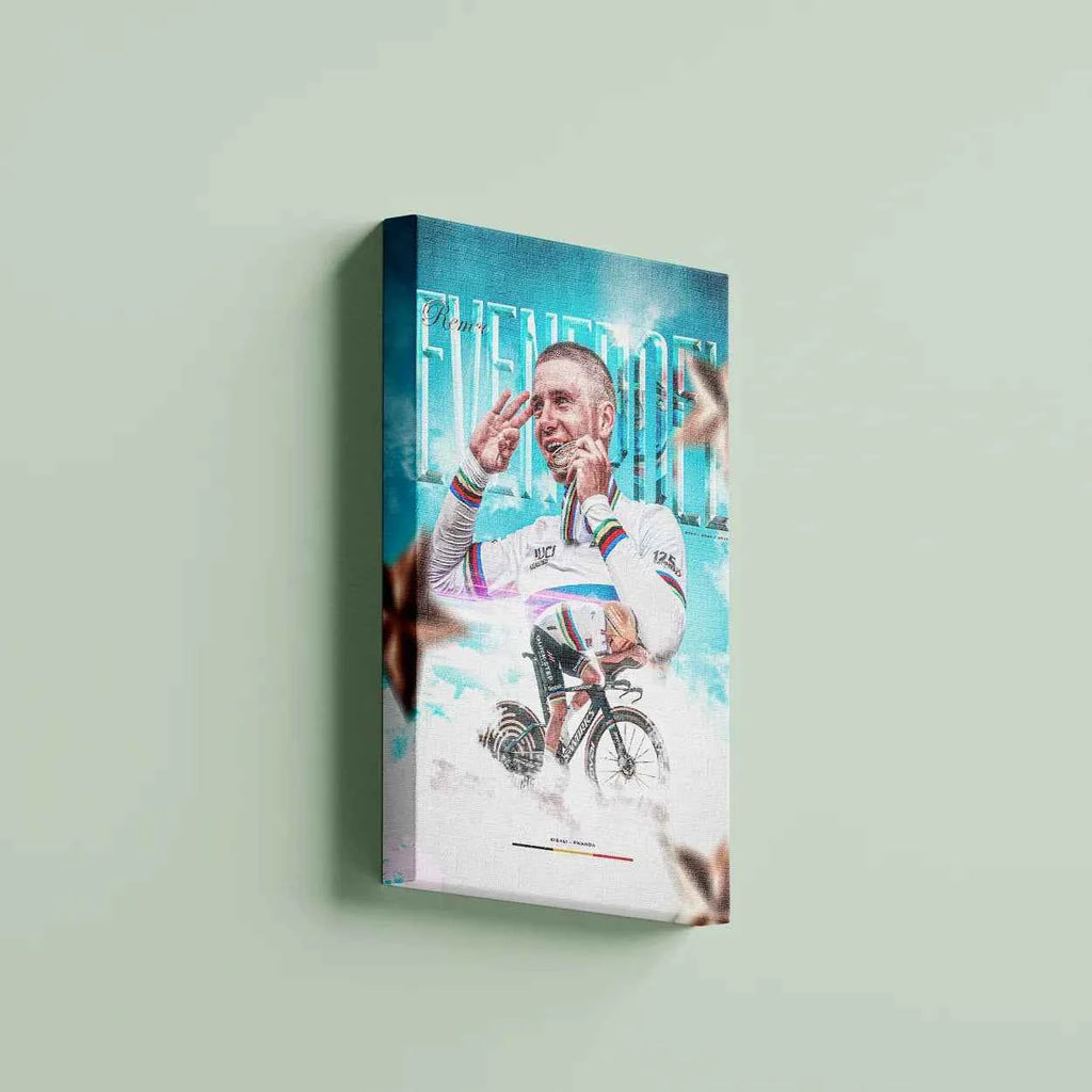 Toile - Remco Evenepoel ( Champion du monde CLM 2025)