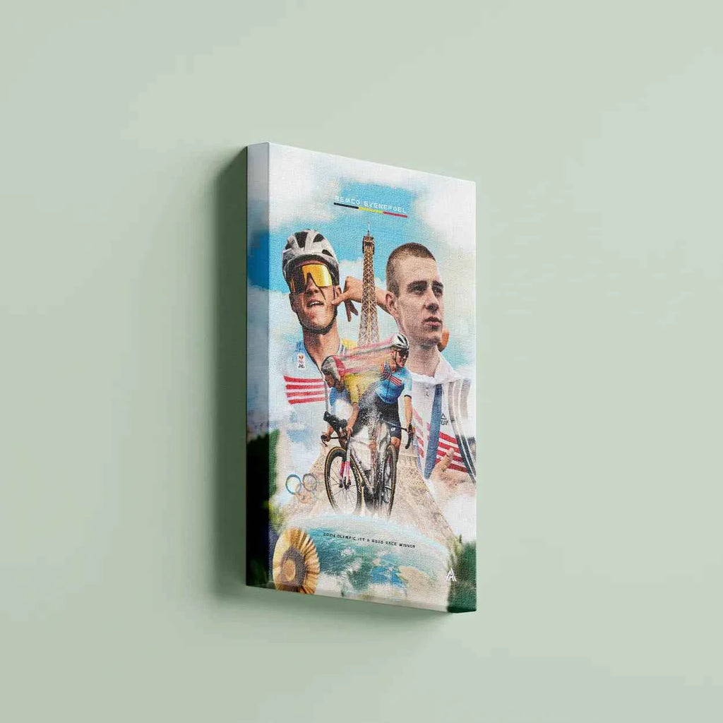 Toile - Remco Evenepoel Champion Olympique 2024