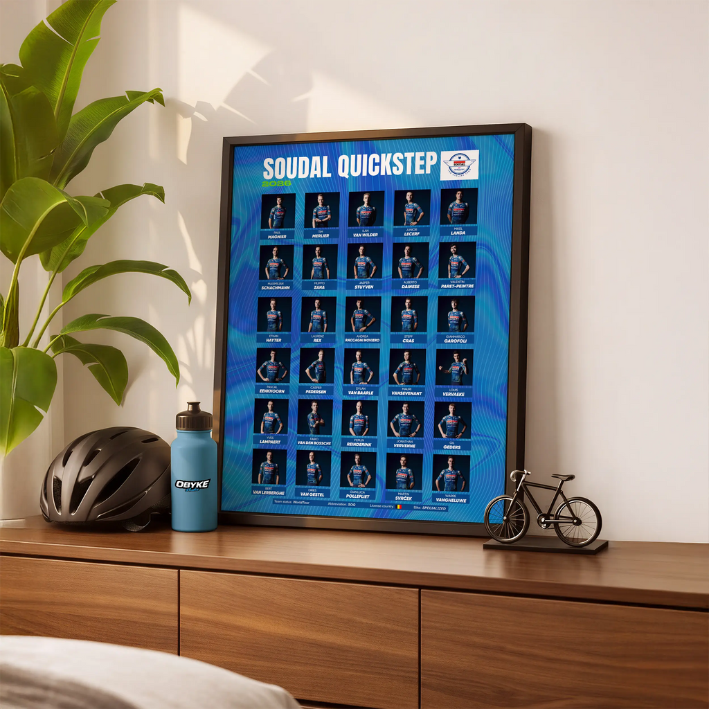 Poster encadré - Soudal Quick-Step Team 2026 - Obyke Studio