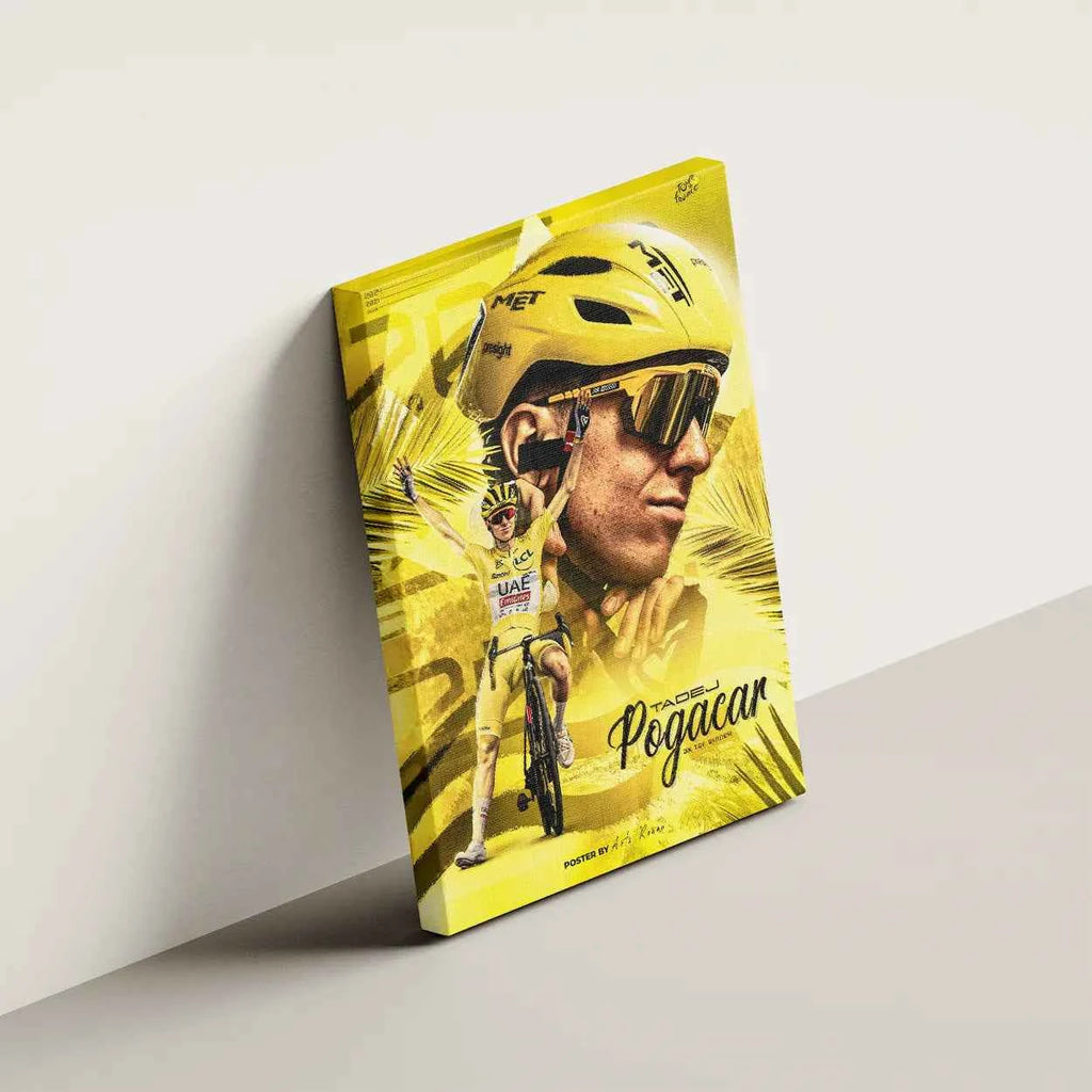 Toile - Tadej Pogacar ( Édition Maillot Jaune )