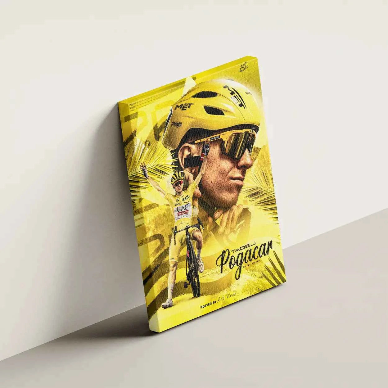 Toile - Tadej Pogacar ( Édition Maillot Jaune )