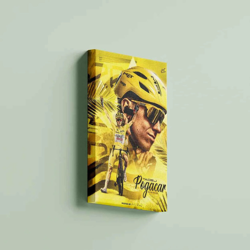 Toile - Tadej Pogacar ( Édition Maillot Jaune )