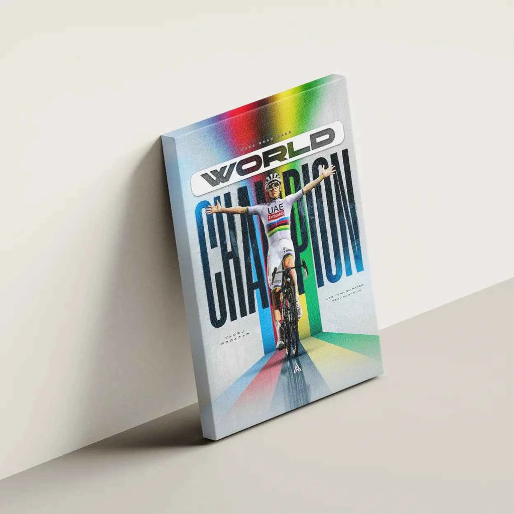 Toile - Tadej Pogacar World Champion 2024