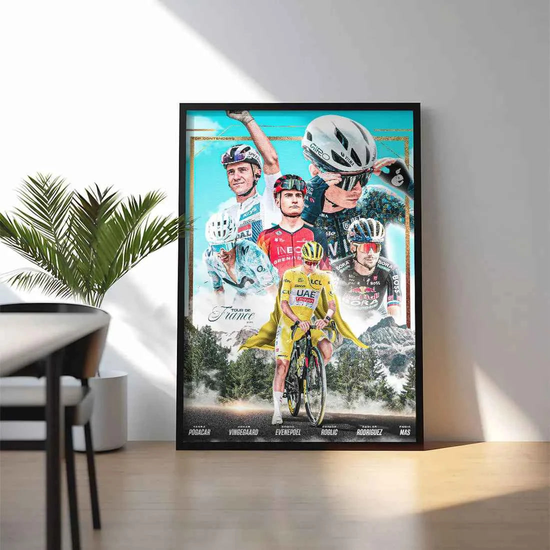 Poster Encadré - Tour De France 2025