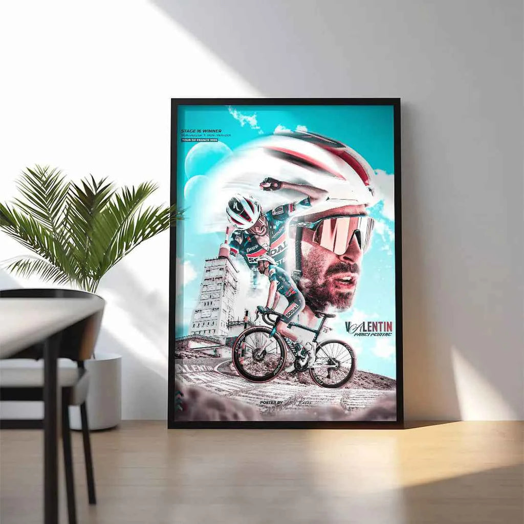 Poster Encadré - Valentin Paret-Peintre TDF 2025